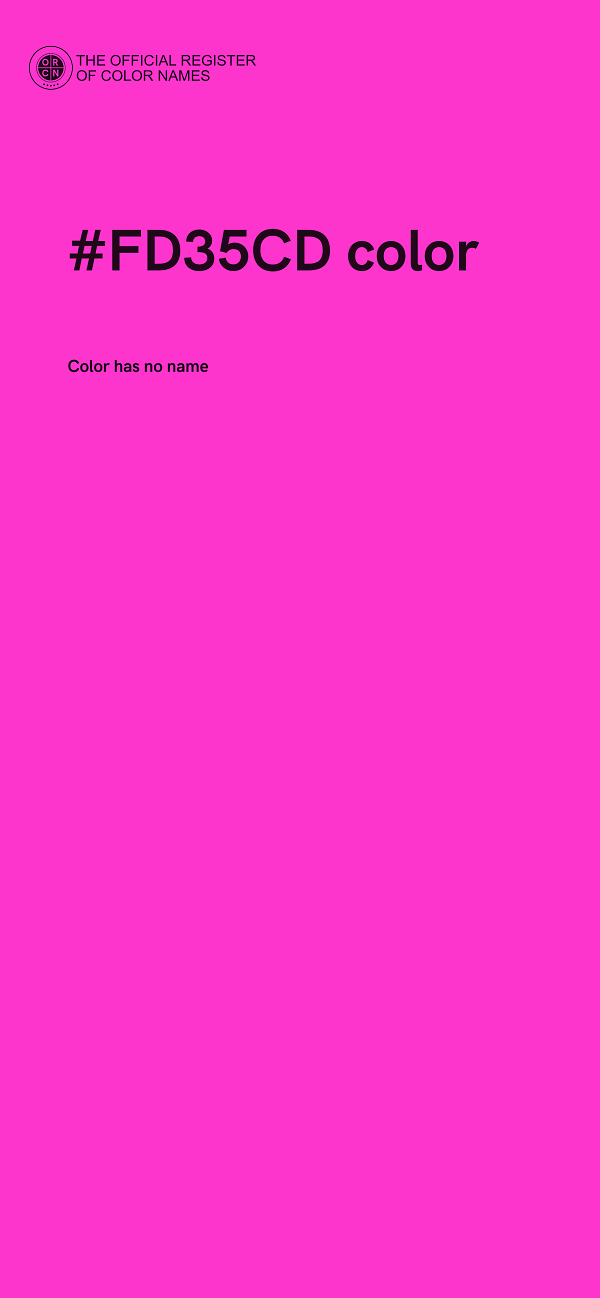 #FD35CD color image