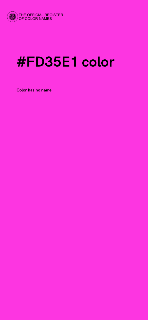 #FD35E1 color image