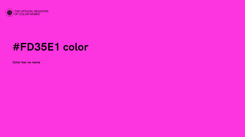 #FD35E1 color image