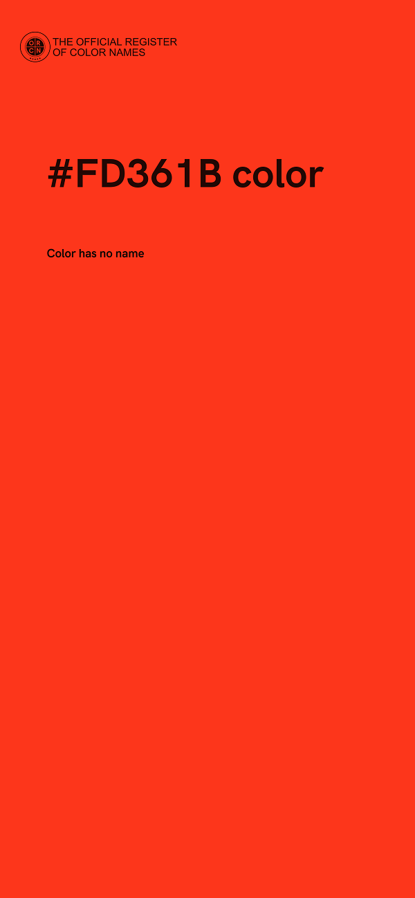 #FD361B color image