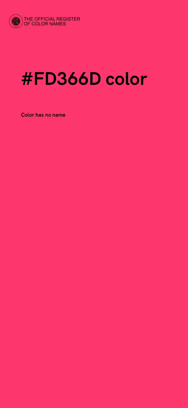 #FD366D color image