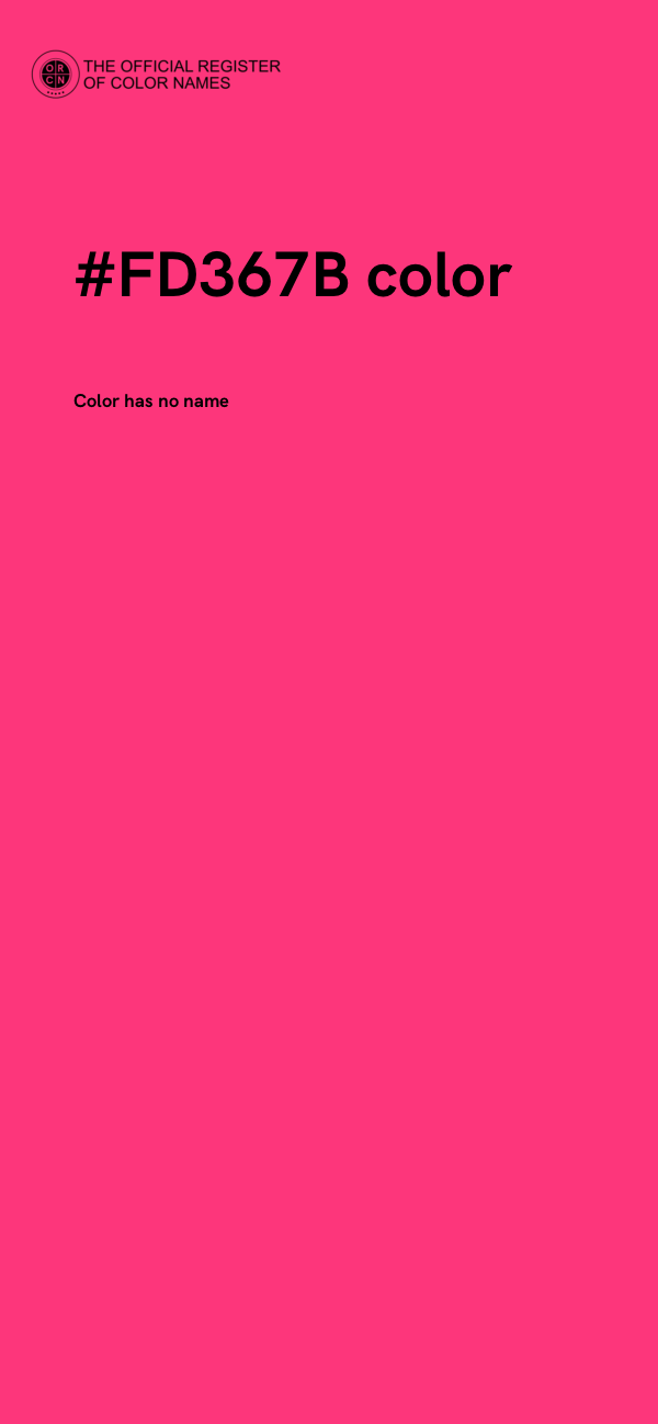 #FD367B color image