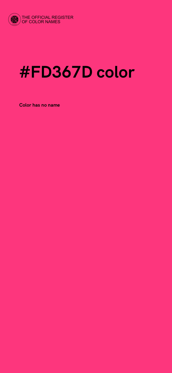 #FD367D color image