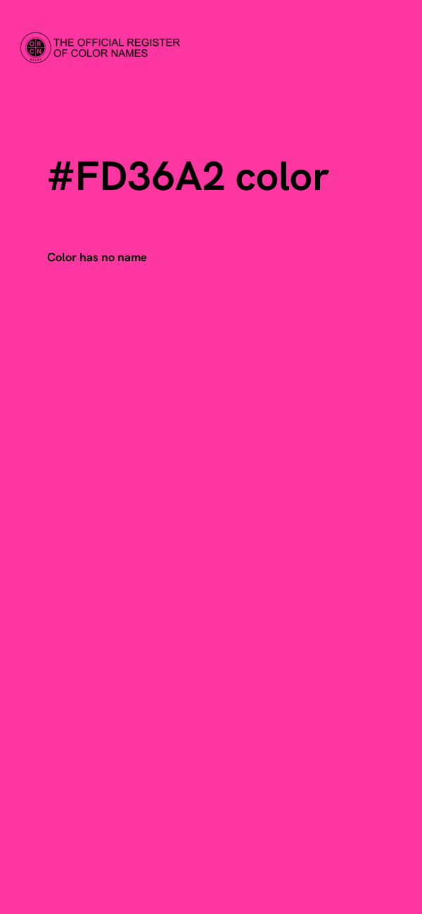 #FD36A2 color image