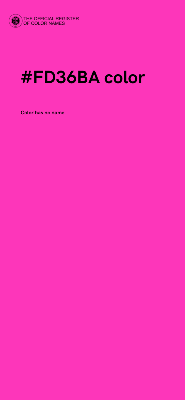 #FD36BA color image