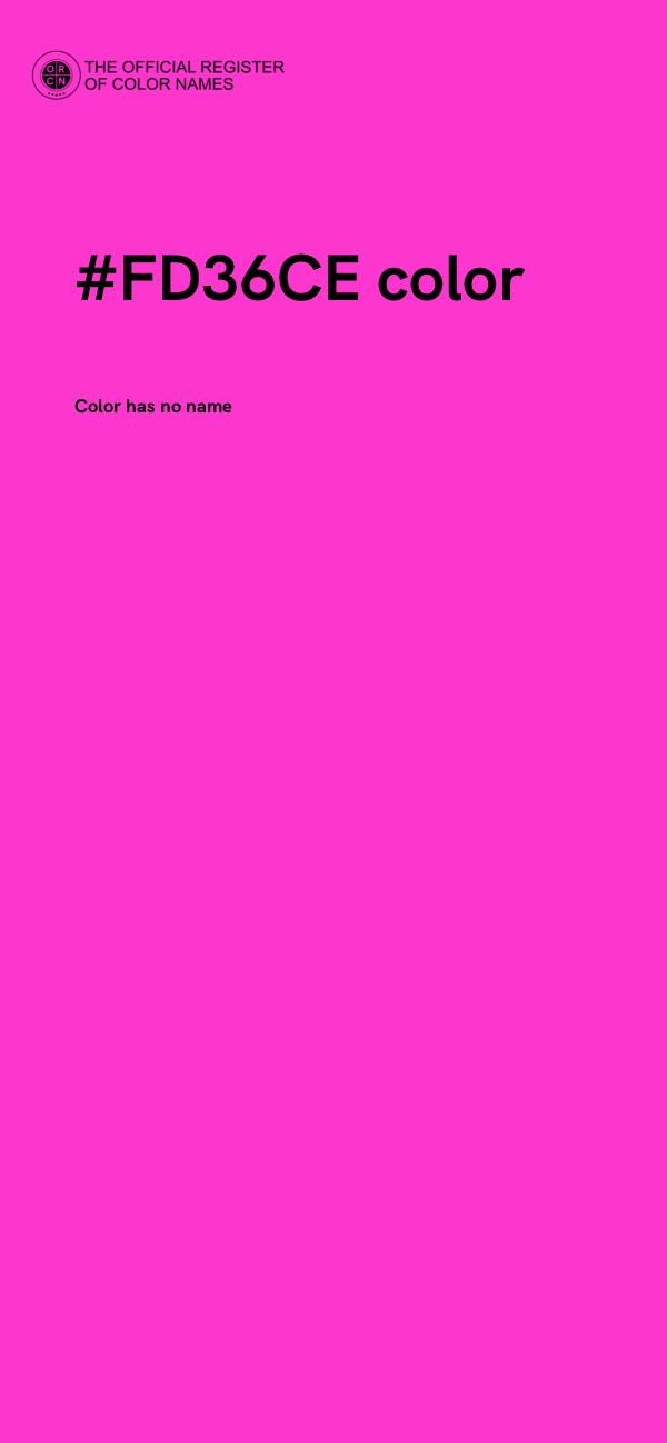 #FD36CE color image