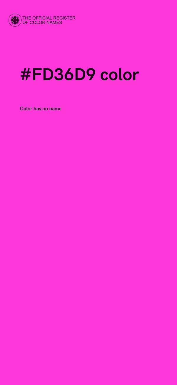 #FD36D9 color image