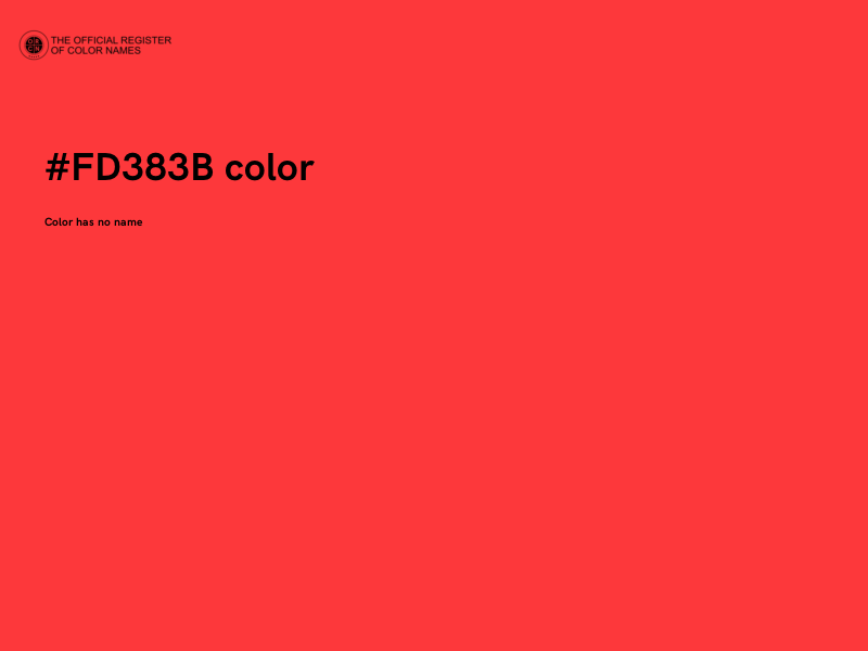#FD383B color image