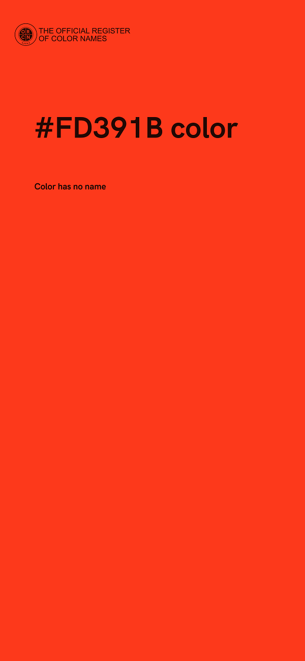 #FD391B color image