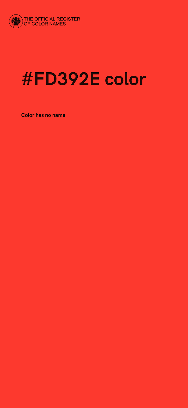 #FD392E color image