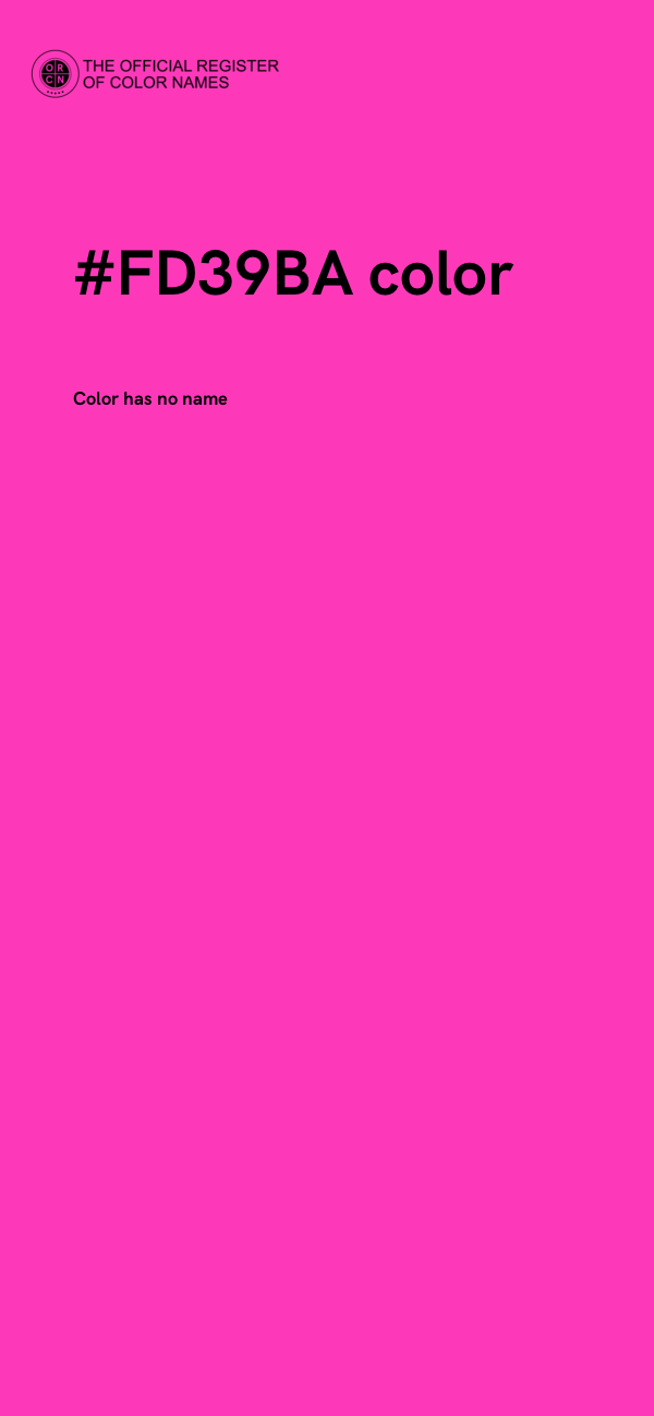 #FD39BA color image