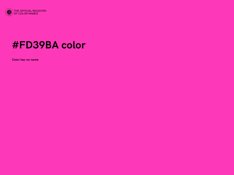 #FD39BA color image