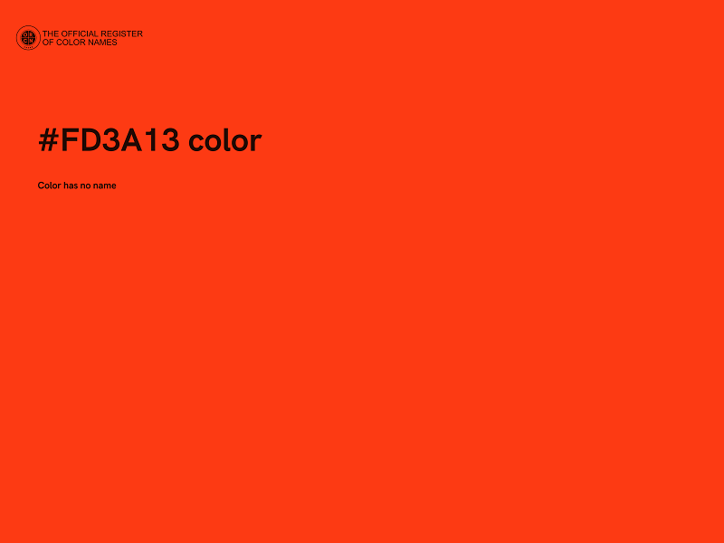 #FD3A13 color image