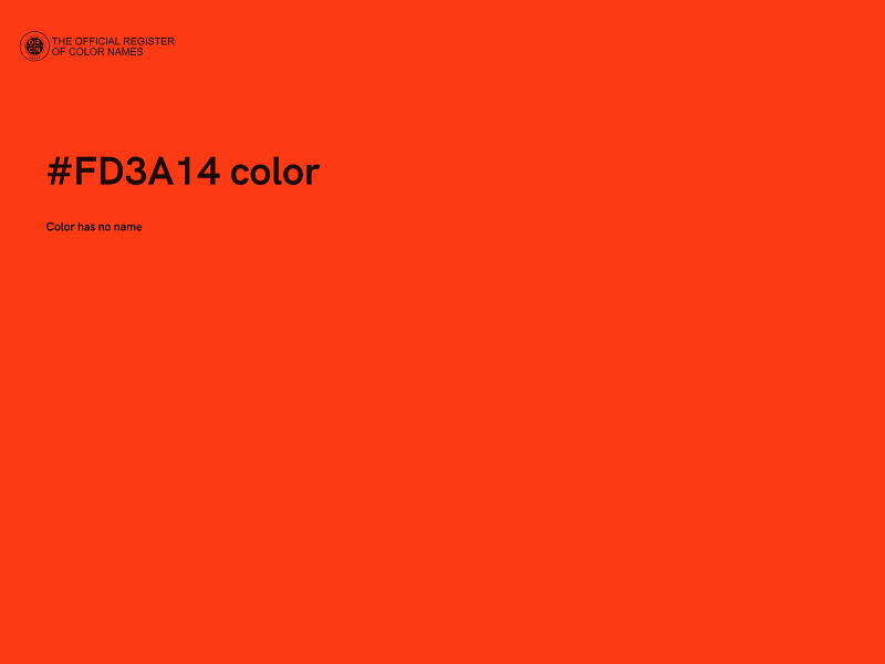 #FD3A14 color image