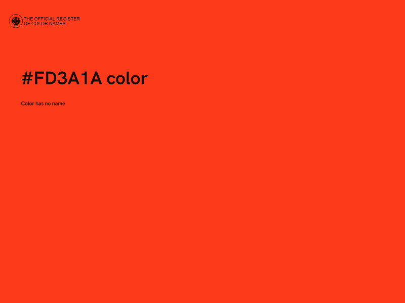 #FD3A1A color image