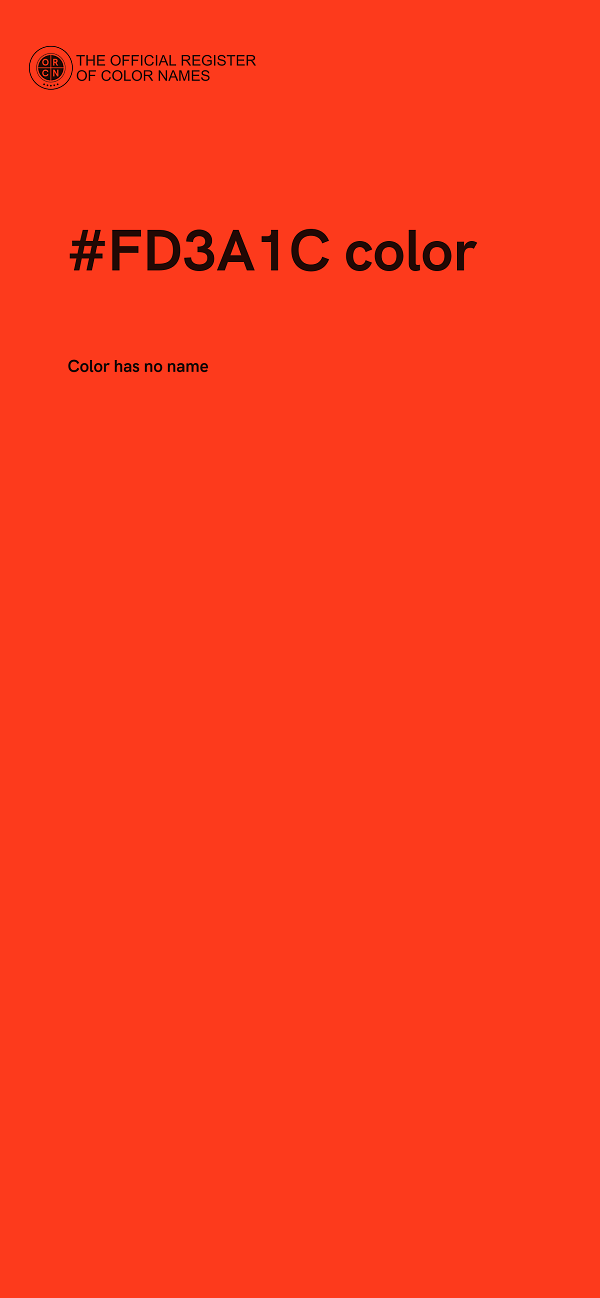 #FD3A1C color image