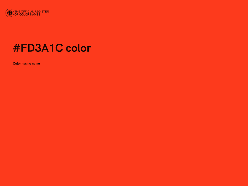 #FD3A1C color image