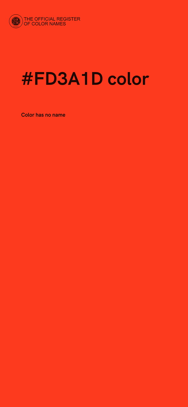 #FD3A1D color image