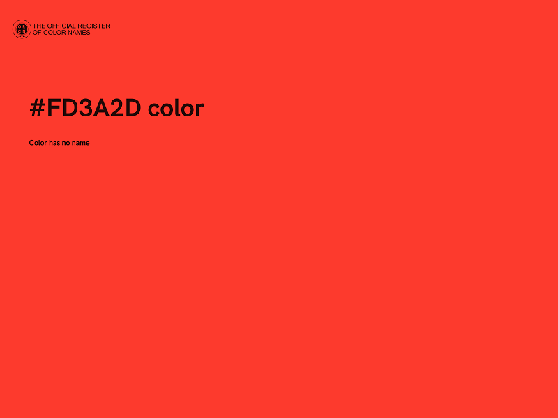 #FD3A2D color image