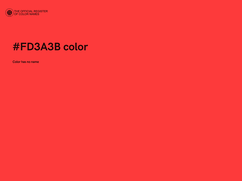 #FD3A3B color image