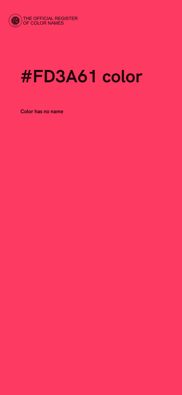 #FD3A61 color image