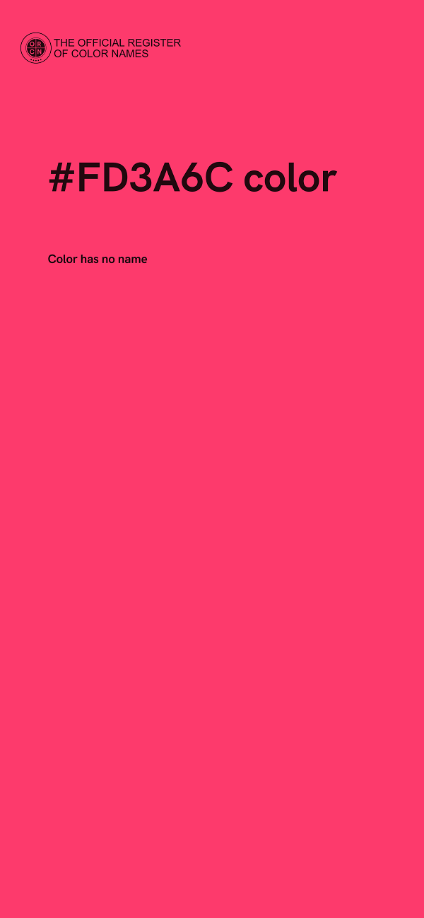 #FD3A6C color image