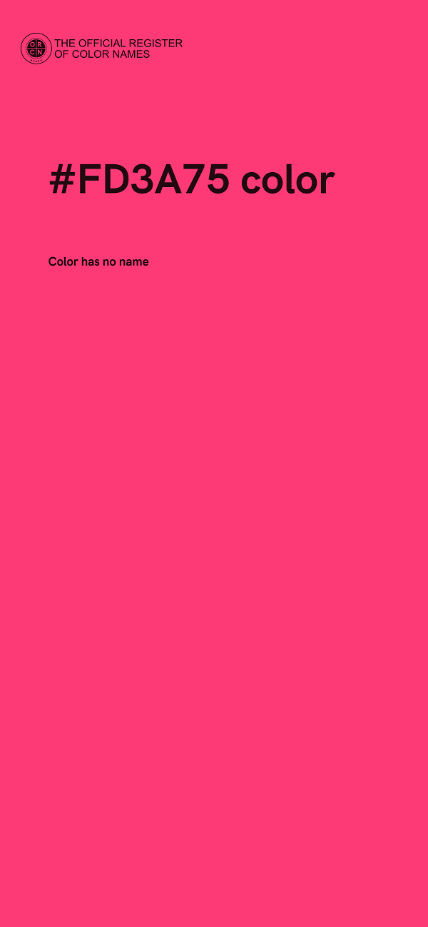 #FD3A75 color image
