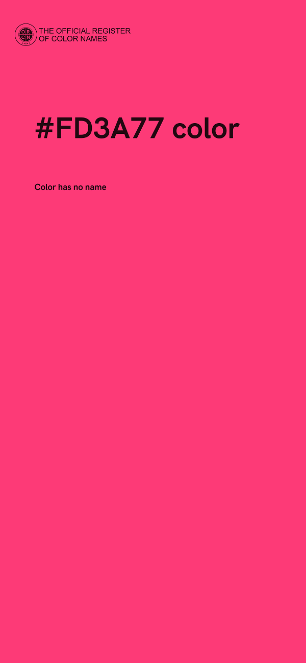 #FD3A77 color image