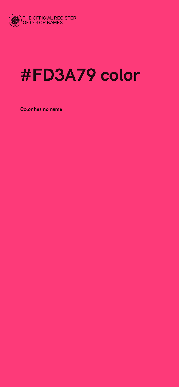 #FD3A79 color image