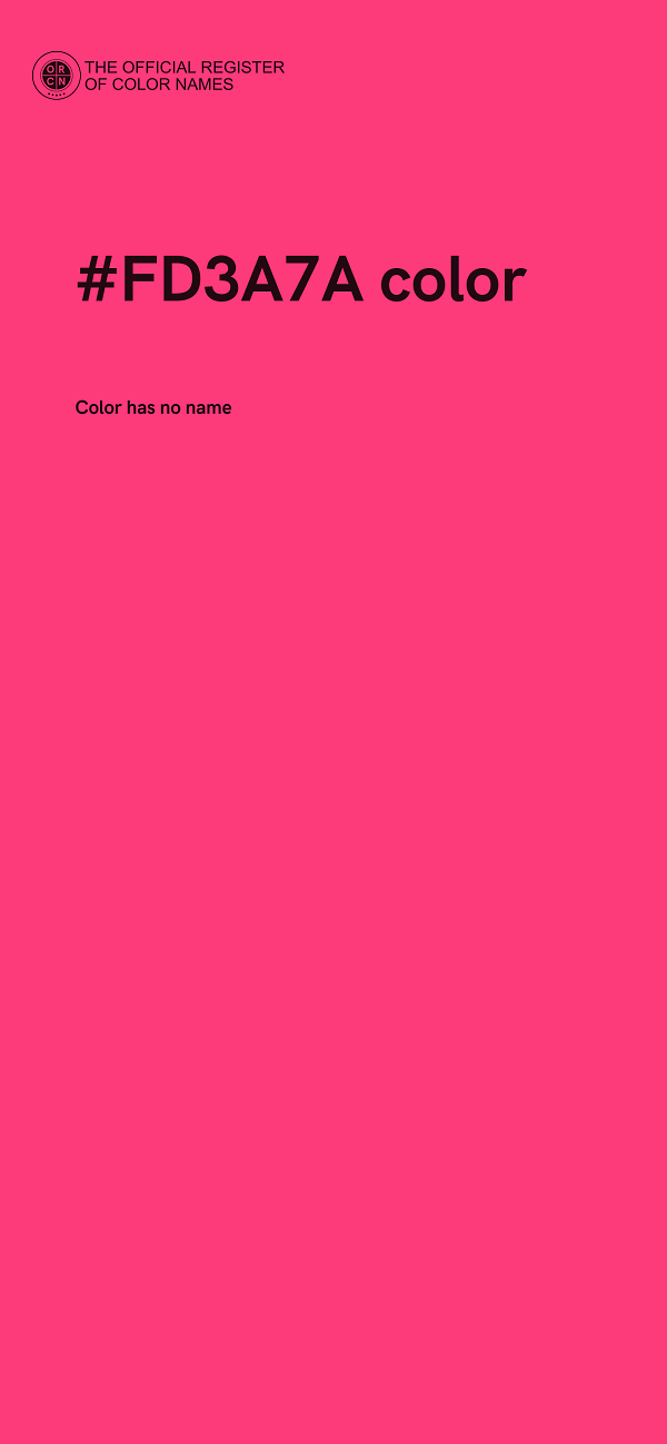 #FD3A7A color image