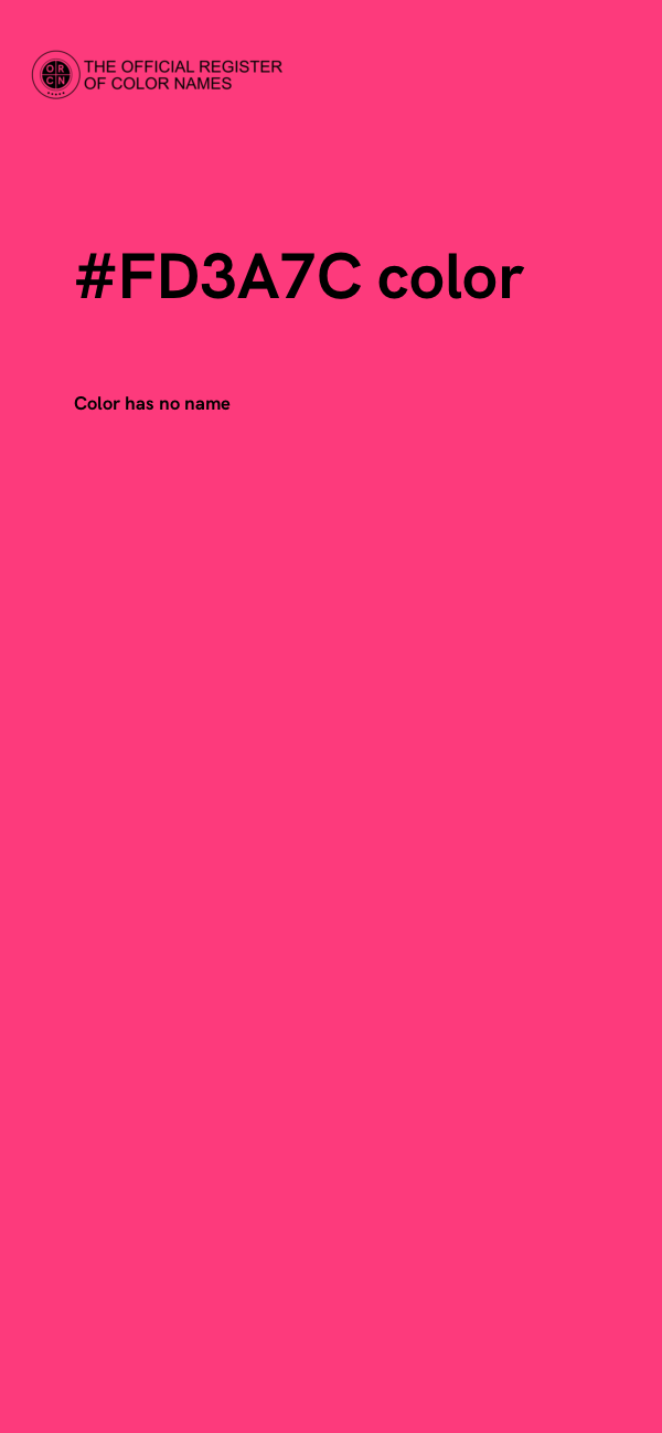 #FD3A7C color image