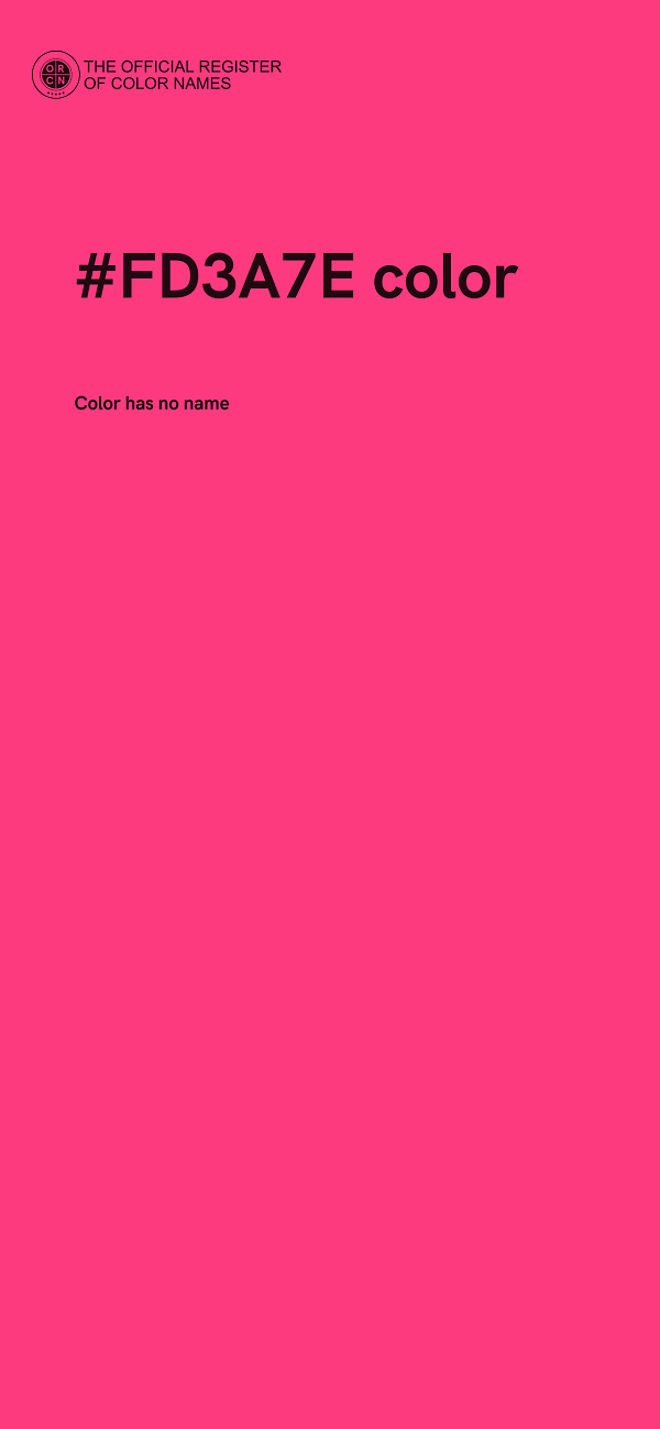 #FD3A7E color image