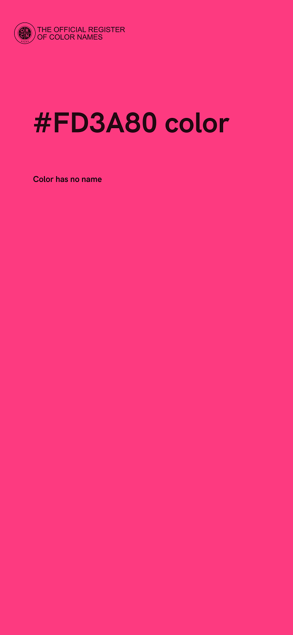 #FD3A80 color image