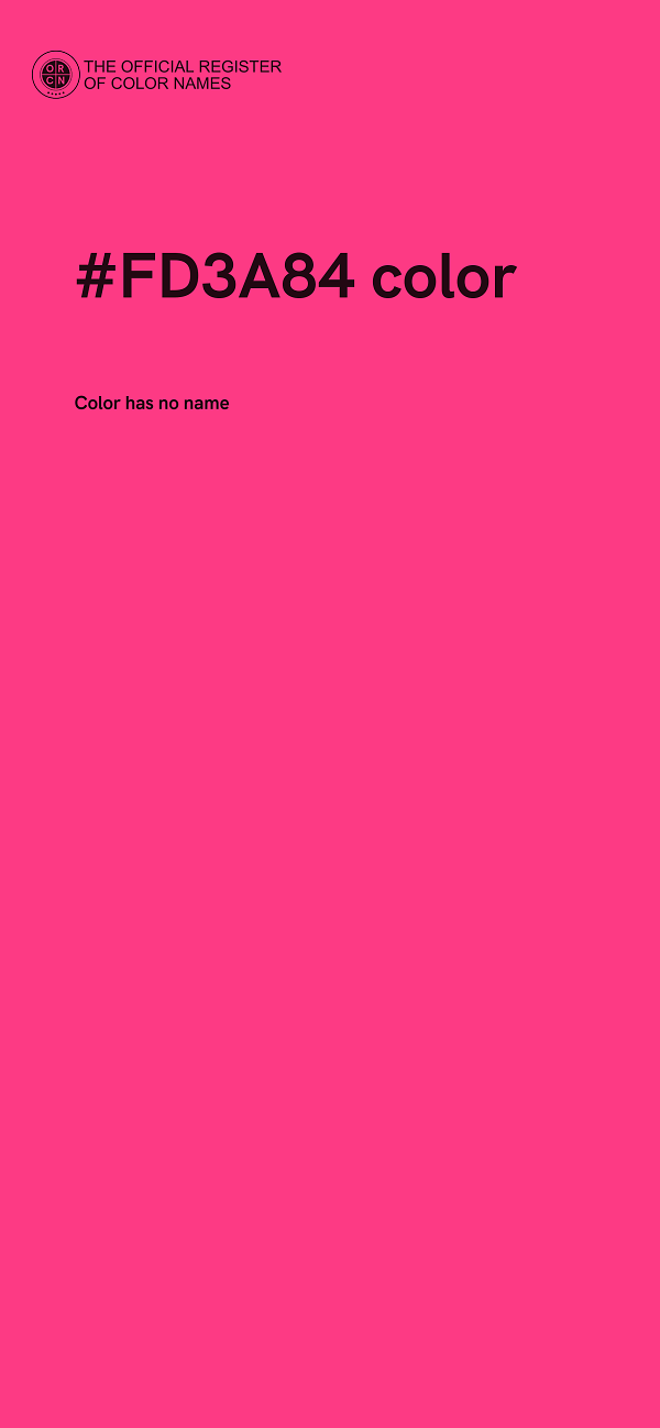 #FD3A84 color image
