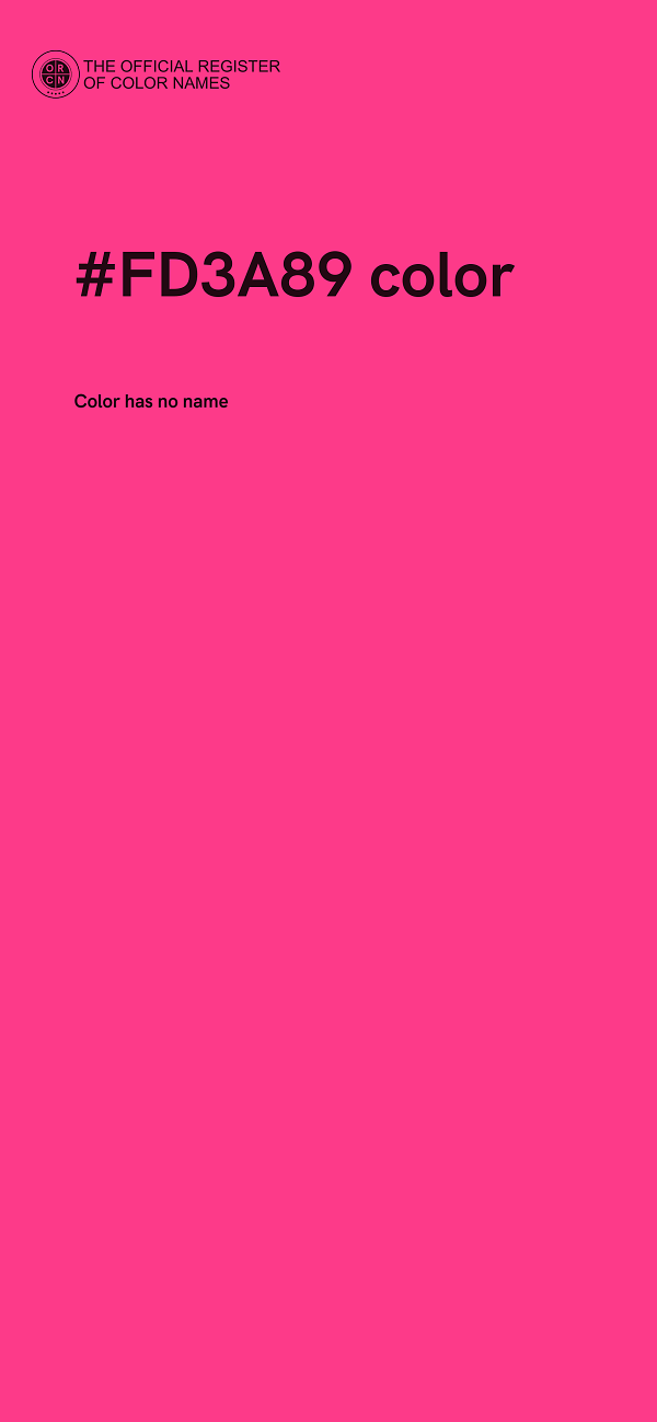 #FD3A89 color image