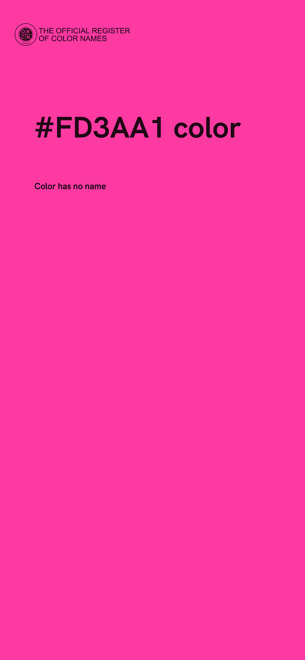 #FD3AA1 color image
