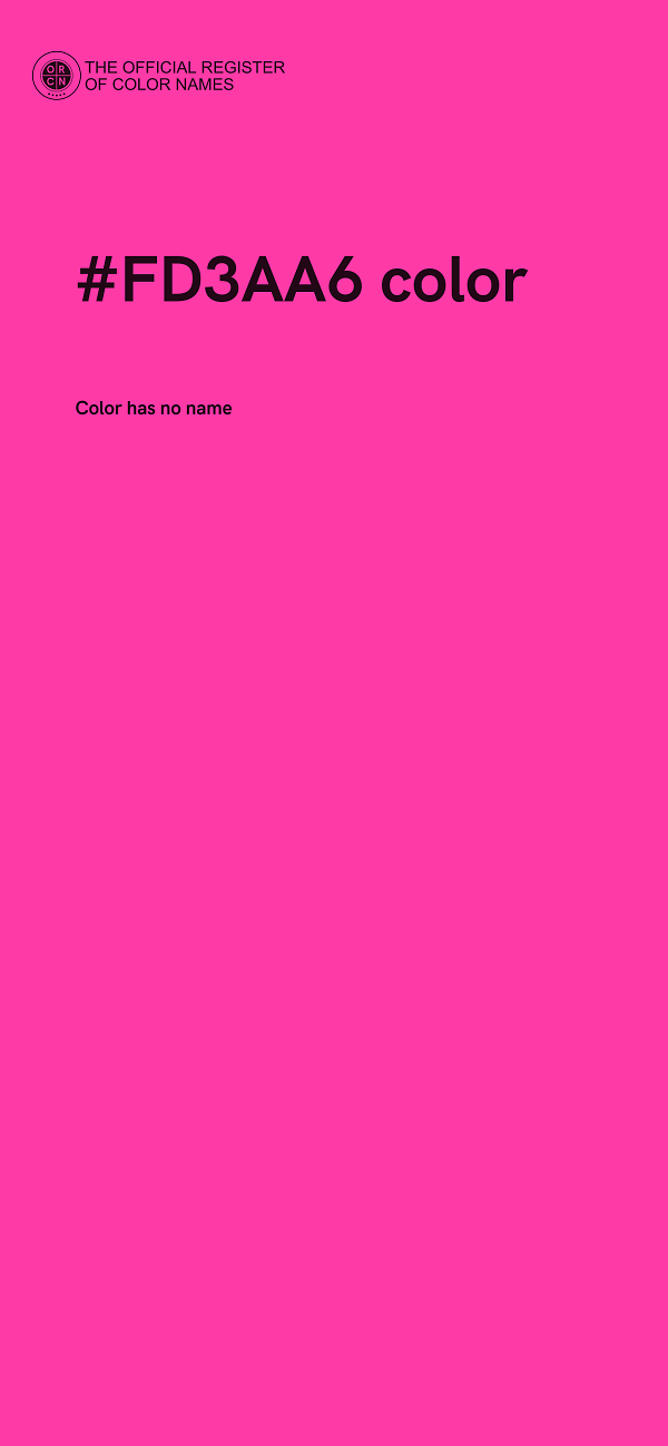 #FD3AA6 color image