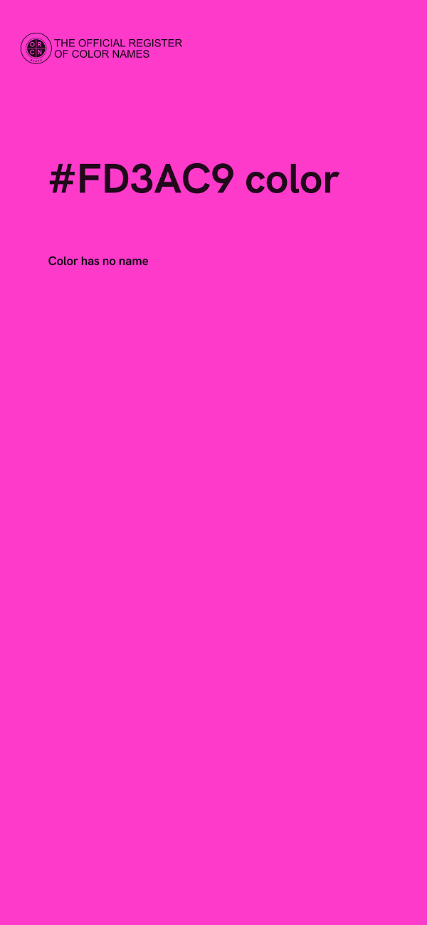 #FD3AC9 color image
