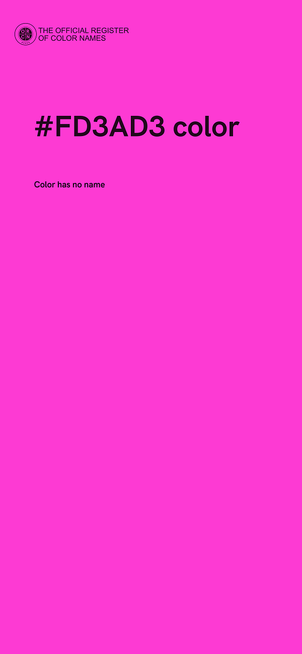 #FD3AD3 color image
