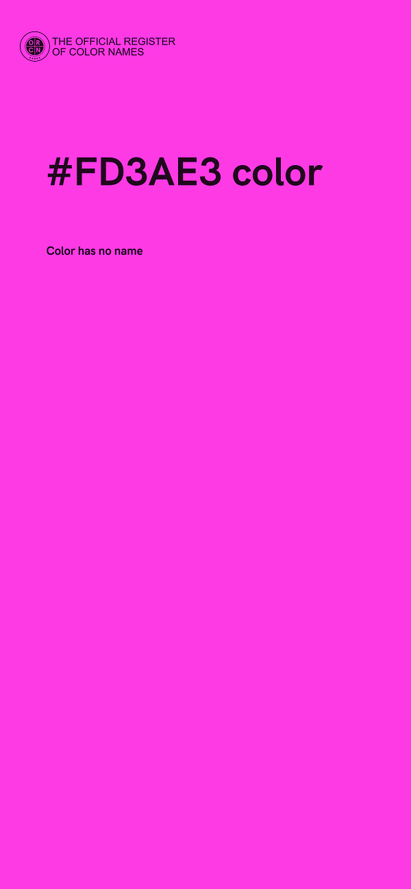 #FD3AE3 color image