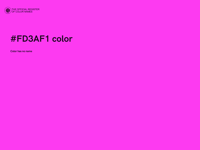 #FD3AF1 color image