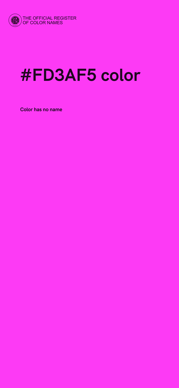 #FD3AF5 color image
