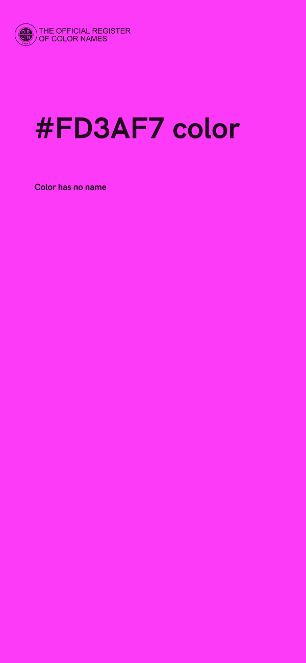 #FD3AF7 color image