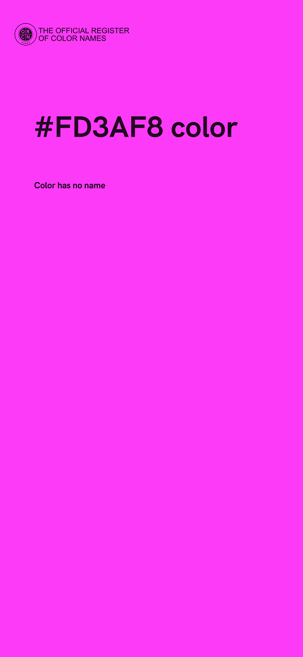 #FD3AF8 color image