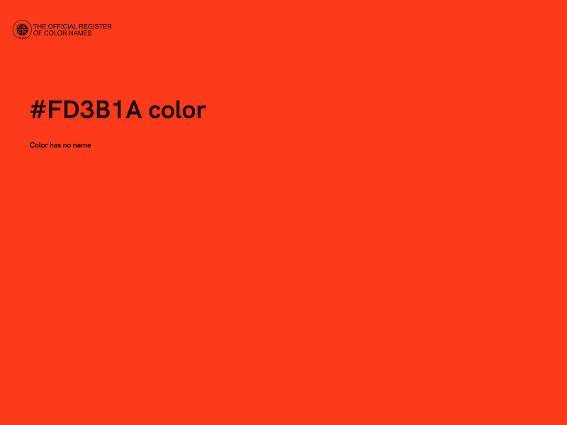 #FD3B1A color image