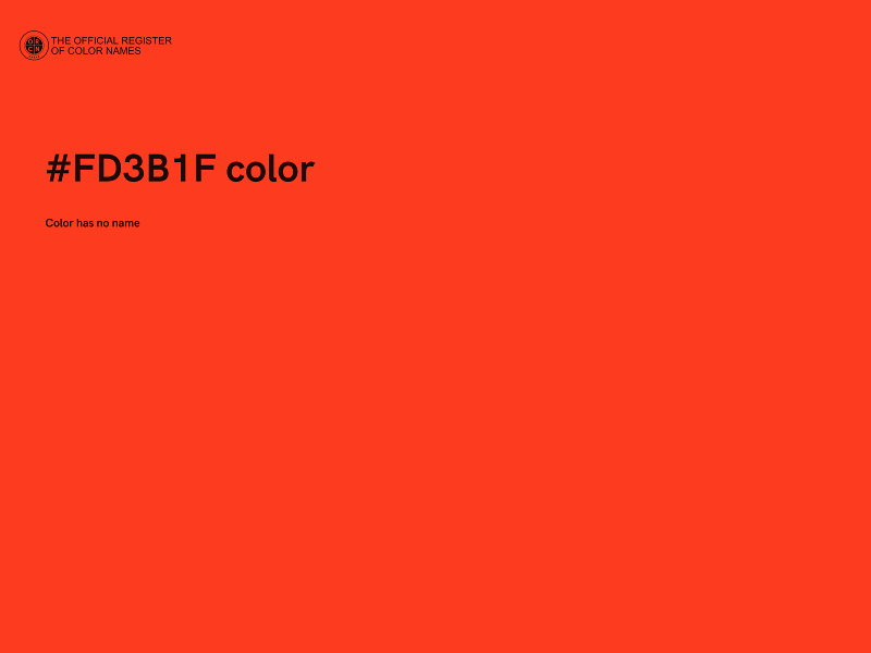 #FD3B1F color image