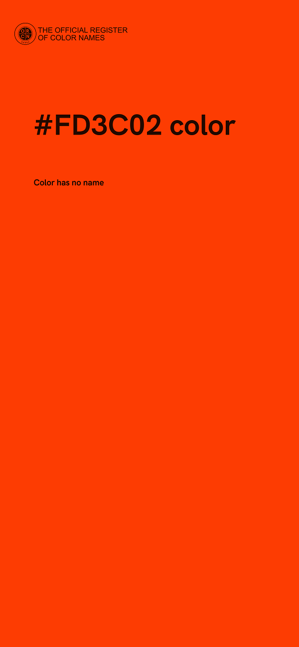 #FD3C02 color image