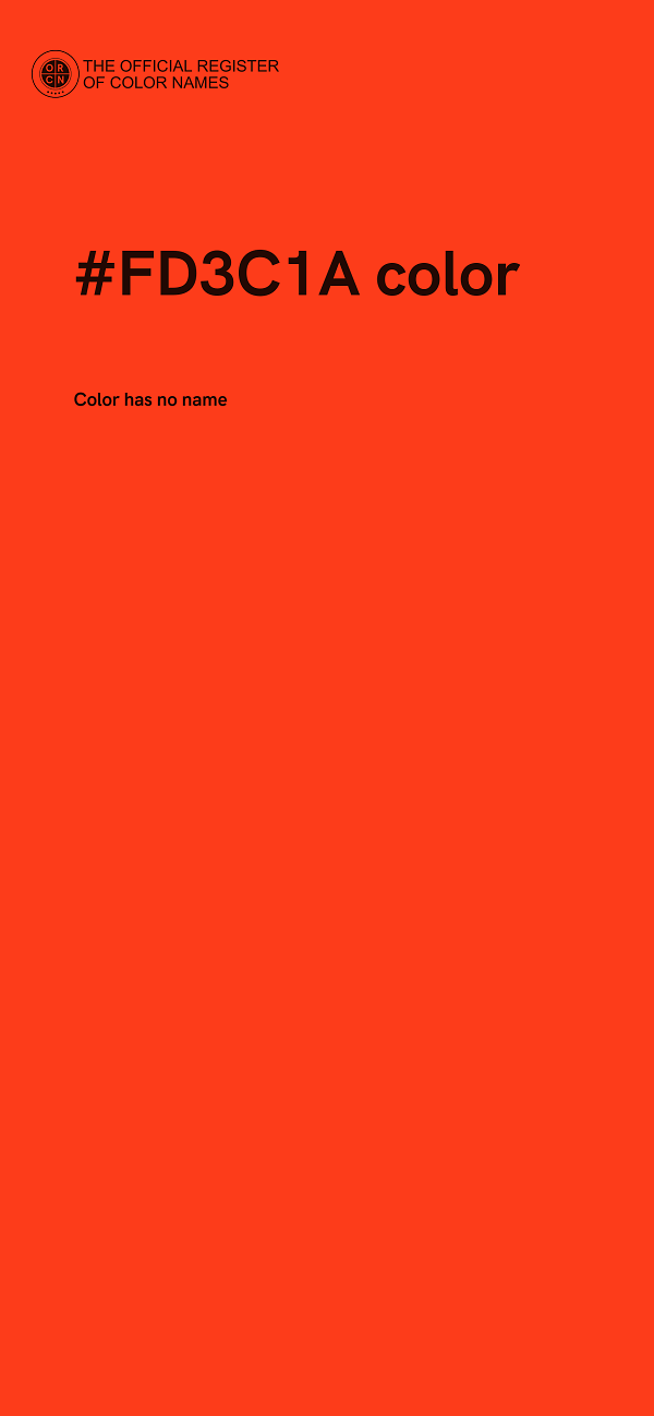 #FD3C1A color image