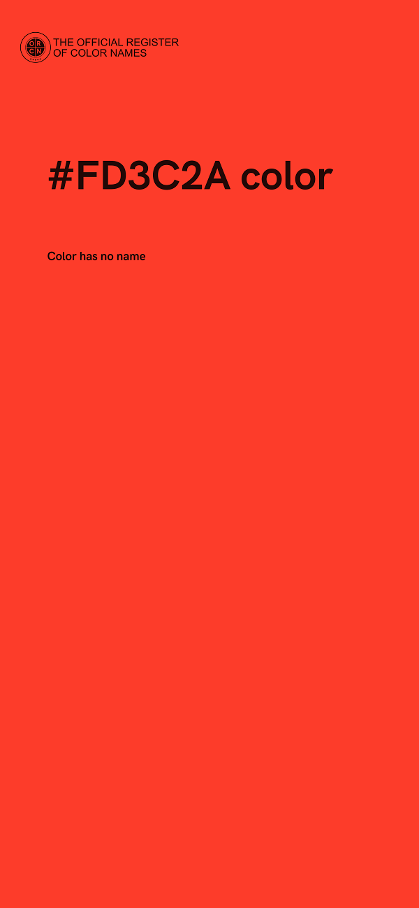 #FD3C2A color image