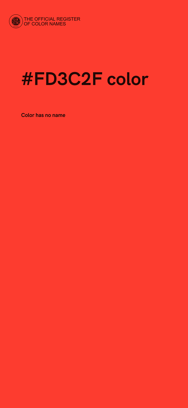#FD3C2F color image
